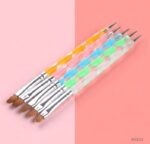 5 Pc Emboss Tool With Brush Acrylic 2 Side - Image 2