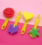 4 Pc Sponge Stamp Design Handle