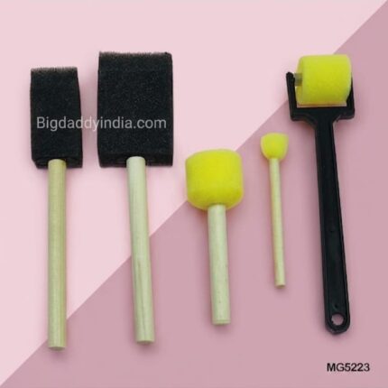 5 Pc Mixed Sponge Brush And Tool