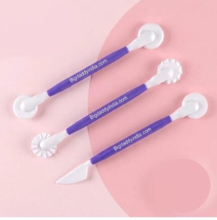 3 Pc Plastic Clay Tool 2 Side