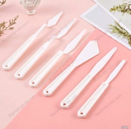 6 Pcs Plastic Painting Knife