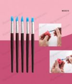 5 Pcs Silicon Brush Brown - Image 2