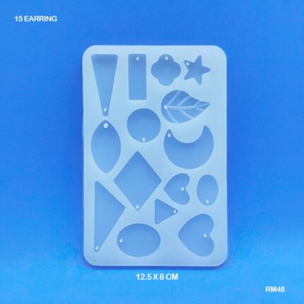 Silicon Mould 12.5*8cm 15 Earing