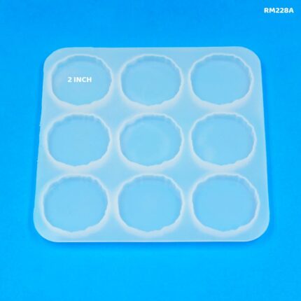 Silicon Mould Agate 2" 9 Pcs