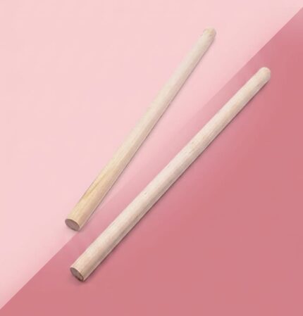 Wooden Bamboo Stick Round 30cm*15mm(2 Sticks)