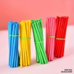 Wood Round 100 Stick Color 8cm*0.3mm