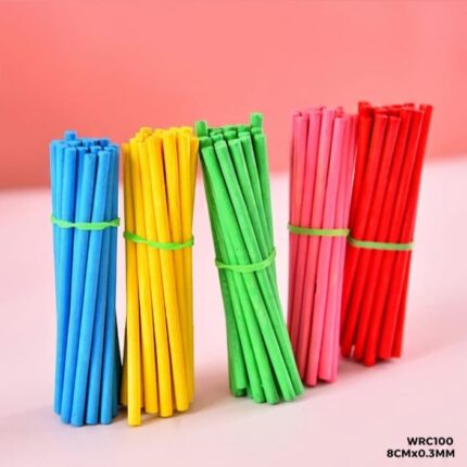 Wood Round 100 Stick Color 8cm*0.3mm