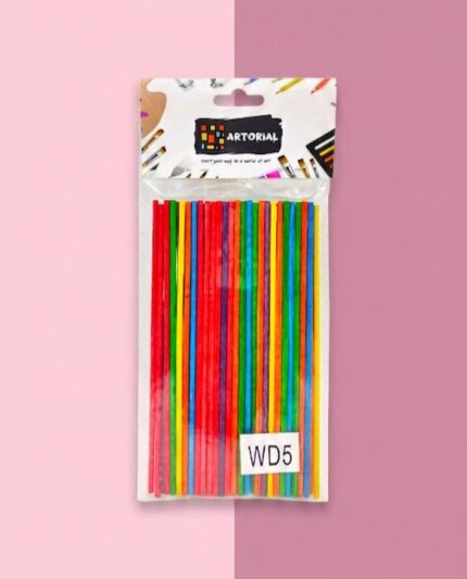 Wood  Stick Color 15cm*0.3mm(50 Pcs Approx.)