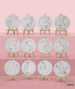 Mini Canvas And Easel Printed 4 Inch Round
