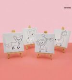 Mini Canvas And Easel Printed (10cm*10cm)
