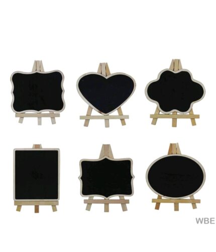 WOODEN BLACK BOARD WITH EASEL 6"