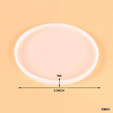 Silicon mould Round Plain 3"