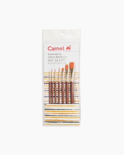 Camlin Synthetic Brush Mix Series 66 & 67 Set of 7