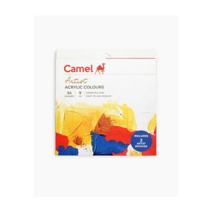 CAMEL ARTIST ACRYLIC COLOUR TUBE SET OF 24 SHADES * 9 ML