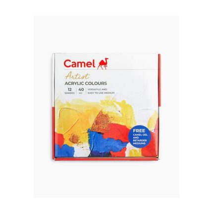 CAMEL ARTIST ACRYLIC COLOUR TUBE SET OF 12 SHADES * 40 ML