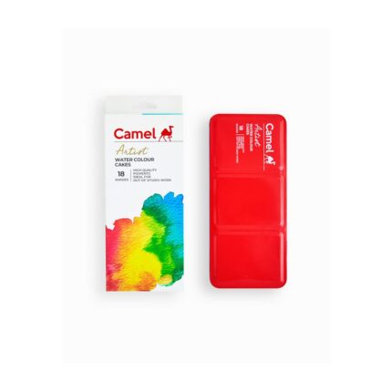 CAMEL ARTIST WATER COLOUR CAKES 18 SHADES