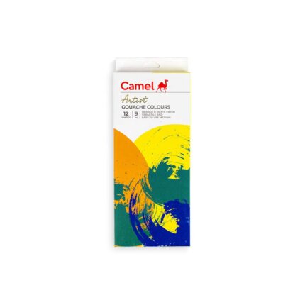 CAMEL ARTIST GOUACHE COLOUR TUBES SET OF 12 SHADES * 9 ML