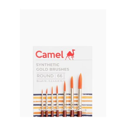 CAMEL SYNTHETIC GOLD BRUSH SET ROUND -SET OF 7 PCS SERIES 66