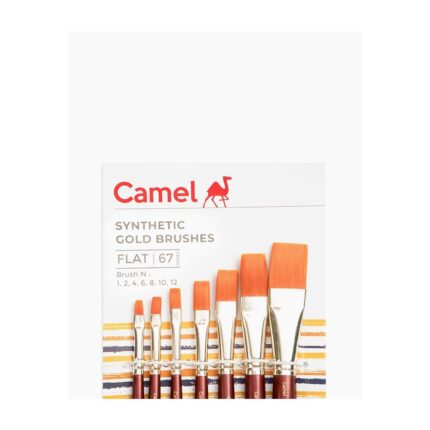 CAMEL SYNTHETIC GOLD BRUSH SET FLAT -SET OF 7 PCS SERIES 67