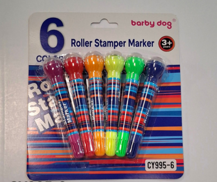 ROLLER STAMP MARKER 6 COLOR