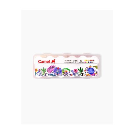 CAMEL ACRYLIC COLOURS SET 12 COLOURS * 10 ML