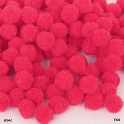POMPOM PLAIN MIDIUM 2CM D PINK 500PC (P04)