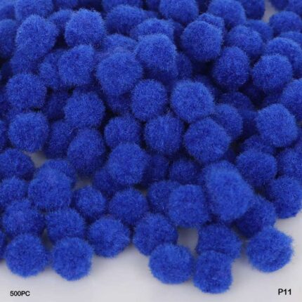POMPOM PLAIN MIDIUM 2CM D BLUE 500PC (P11)