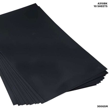A3 CARD STOCK 50 SHEET BLACK 300GSM (A300BK)
