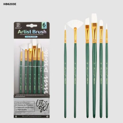 6PC PAINT BRUSH MULTI HB6203E