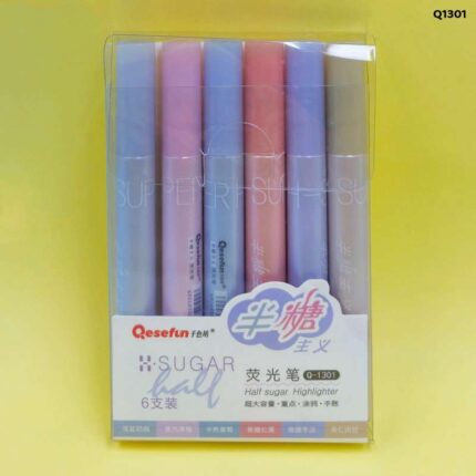Q1301 HALF SUGAR HIGHLIGHTER 6PC