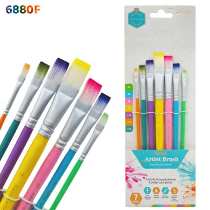 7PC PAINT BRUSH MULTI F (6880F)