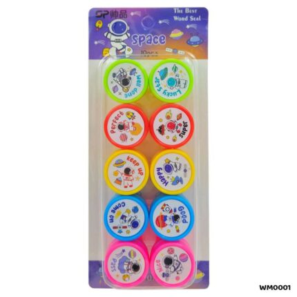 SPACE QUOTE STAMP 10PC WM0001