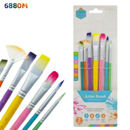 7PC PAINT BRUSH MULTI M (6880M)