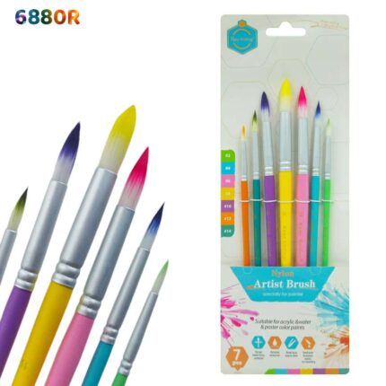 7PC PAINT BRUSH MULTI R (6880R)