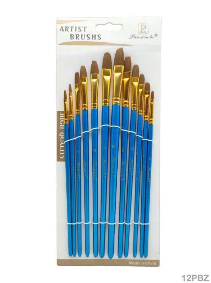 12PC PAINT BRUSH BLUE Z (12PBZ)