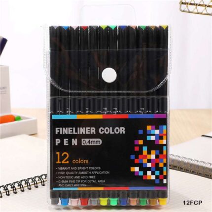FINELINER COLOR PEN 0.4MM 12 SHADE