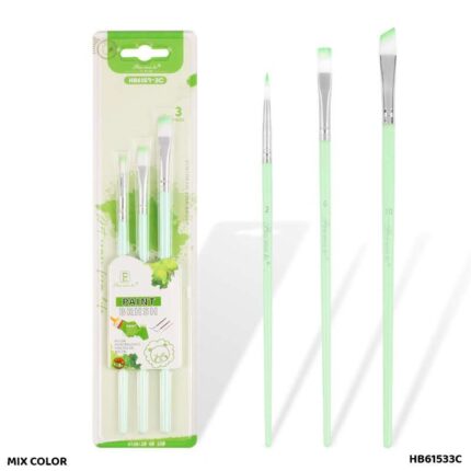 HB61533B 3PC PAINT BRUSH ROUND