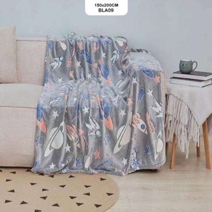 BLA09 GLOW IN THE DARK BLANKET 150x200CM