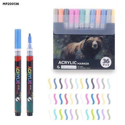MP200136 ACRYLIC MARKER 36 COLOR