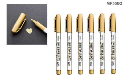METALLIC CRAFTWORK PEN GOLD 12PCS