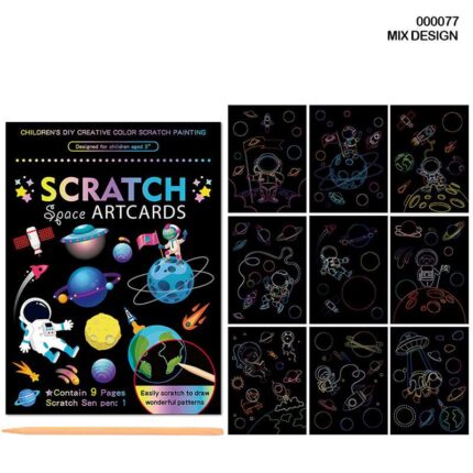 SCRATCH BOOK A5  9 SHEET DESIGNED