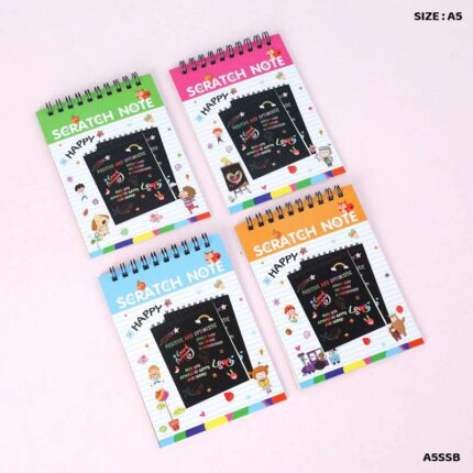 SCRATCH BOOK A5 SPIRAL 10 SHEET