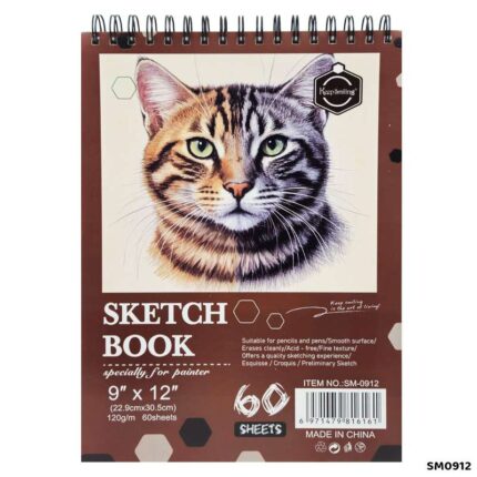 SKETCH BOOK 120GSM 9*12 INCH 60 SHEET
