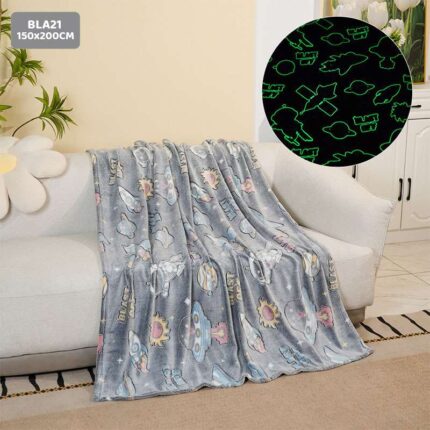 BLA21 GLOW IN THE DARK BLANKET 150x200CM