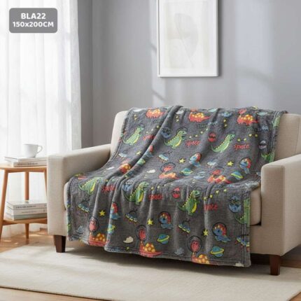 BLA22 GLOW IN THE DARK BLANKET 150x200CM