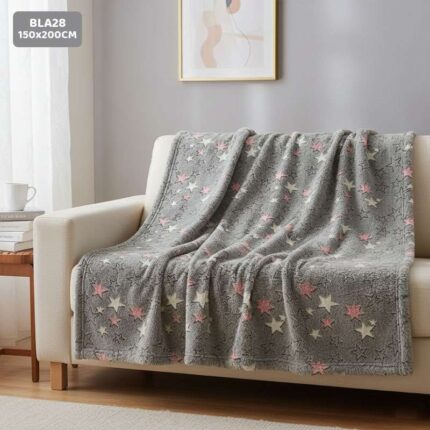 BLA28 GLOW IN THE DARK BLANKET 150x200CM