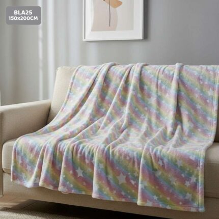 BLA25 GLOW IN THE DARK BLANKET 150x200CM