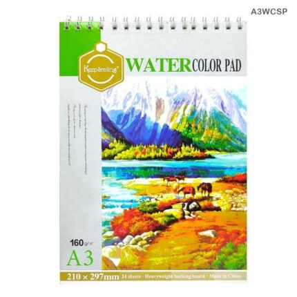WATER COLOR SPIRAL PAD A3 WHITE PAPER 160GSM