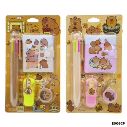 E006CP CAPYBARA STATIONERY GIFT SET