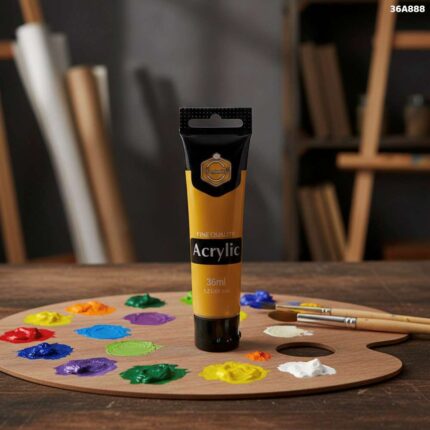 KEEP SMILING ARTIST ACRYLIC COLOUR  36ML-SHINY GOLD